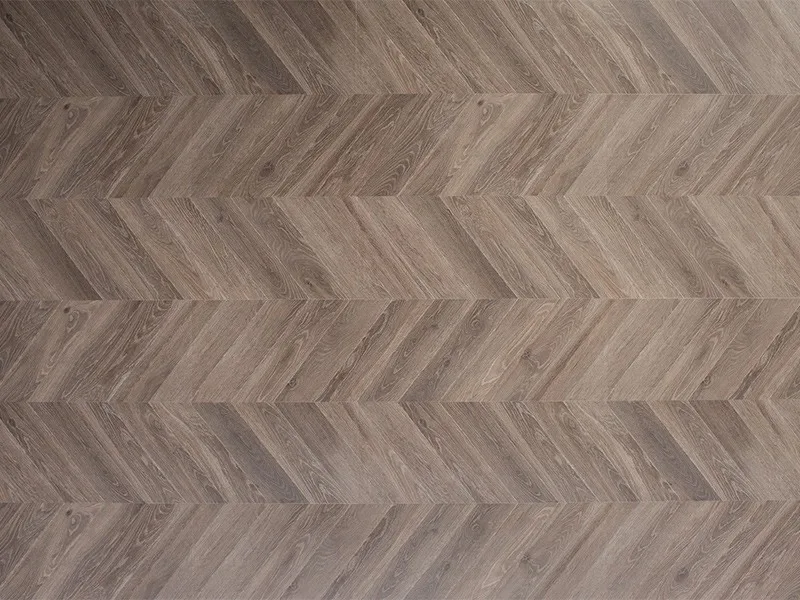 Chevron Herringbone Waterproof Laminate Flooring Grey Oak Wood Look 3
