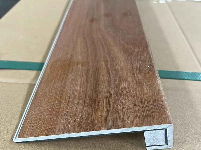 Click-Lock Folded SPC Stair Nose Supplier | Matching Stair Edge for SPC Flooring 2