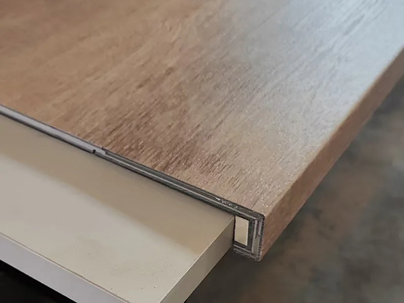 Click-Lock Folded SPC Stair Nose Supplier | Matching Stair Edge for SPC Flooring 3