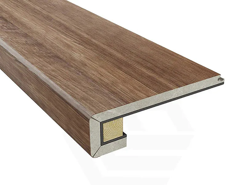 Click-Lock Folded SPC Stair Nose Supplier | Matching Stair Edge for SPC Flooring 4