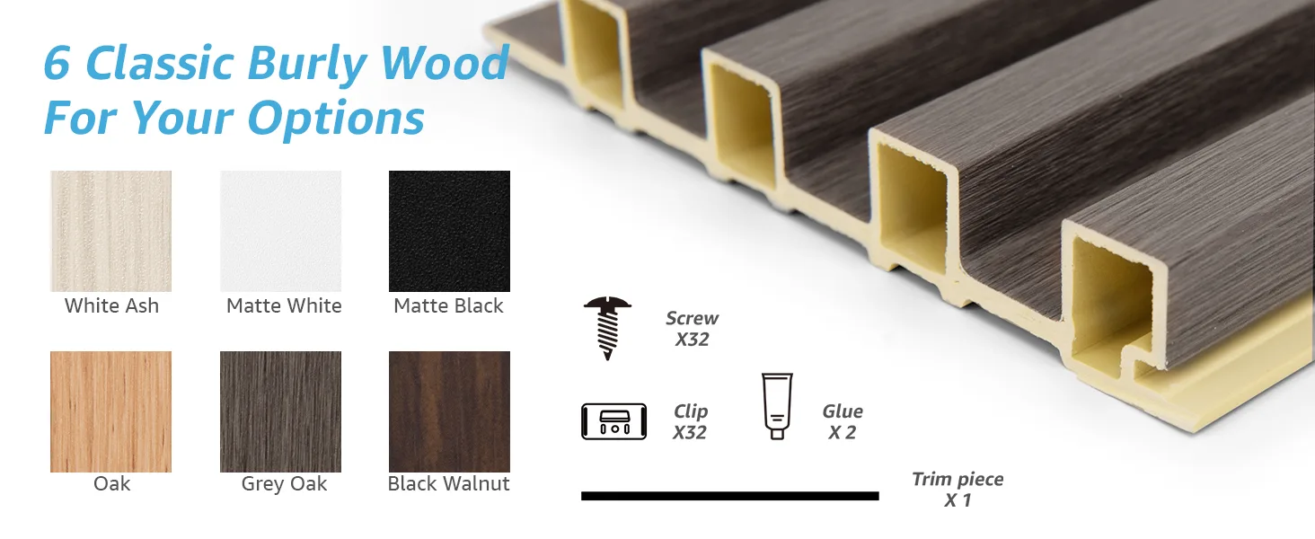 Decorative WPC Fluted Wall Panel Supplier for Interior Wall Cladding 9