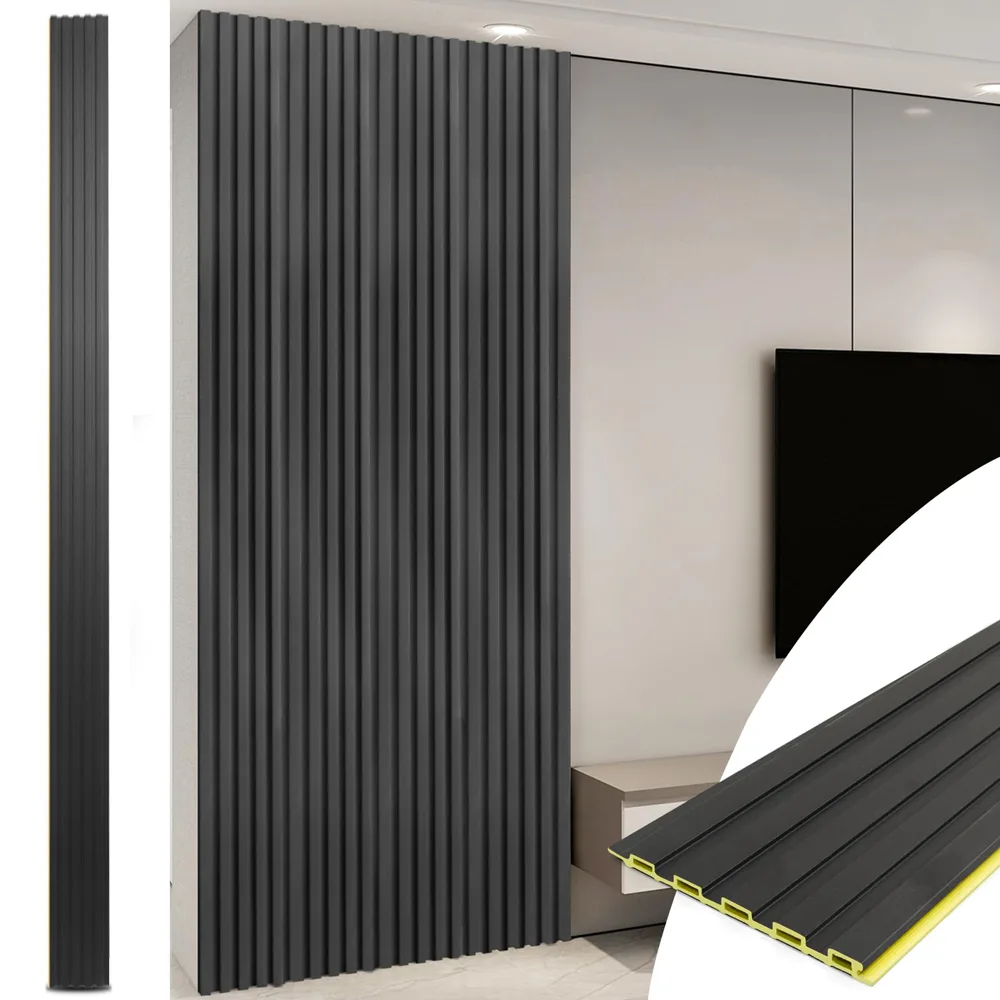 Decorative WPC Slat Wall Panel for Interior Wall Decoration 2
