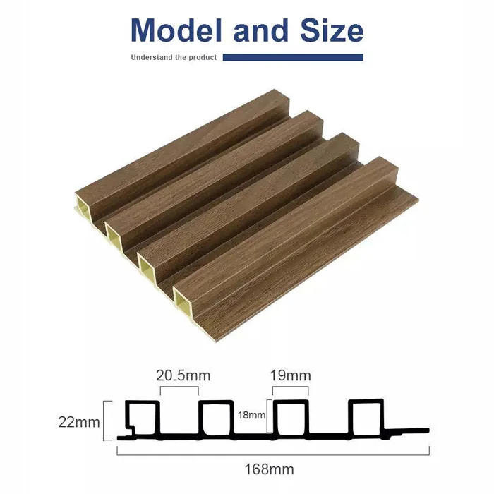 Decorative WPC Slat Wall Panel for Interior Wall Decoration 6