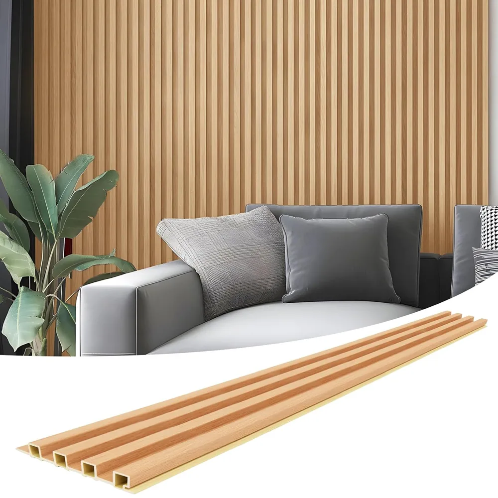 Interior Decorative WPC Wall Cladding Panel Factory for Modern Wall Projects 3