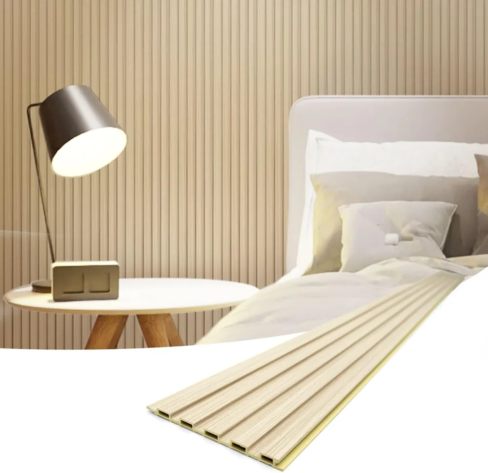 Interior Decorative WPC Wall Cladding Panel Factory for Modern Wall Projects 4