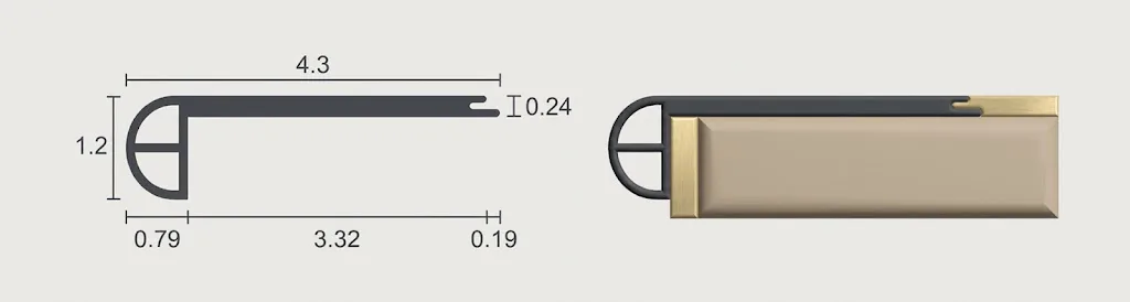 Matching SPC Flush Stair Nose for Cleaner Stair Transitions 2