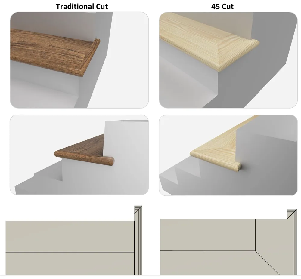 Matching SPC Flush Stair Nose for Cleaner Stair Transitions 9